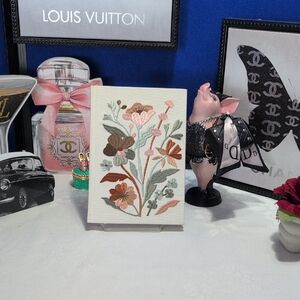 Lady Jayne Embroiderd Floral Embroidered Canvas Wild Flower Hard Cover Journal